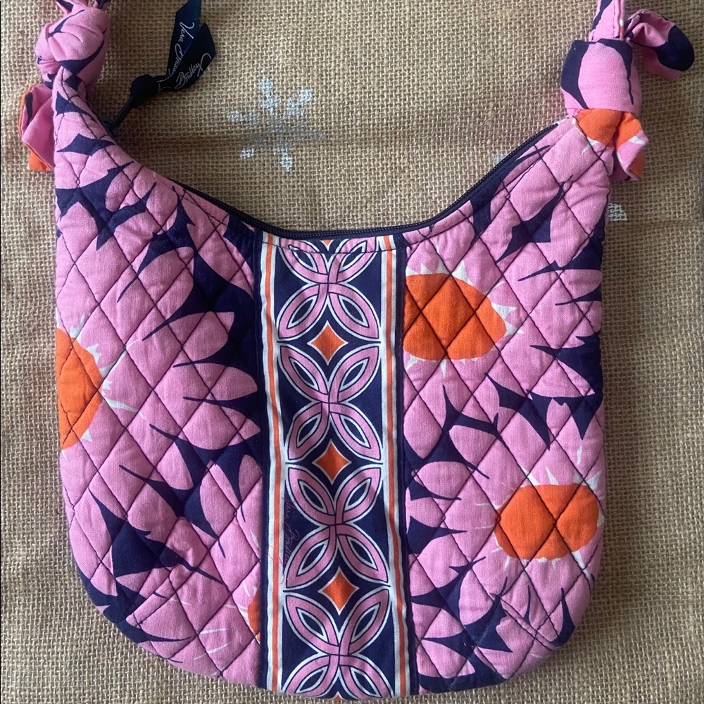 Vera Bradley pink, blue, white, orange cloth bag